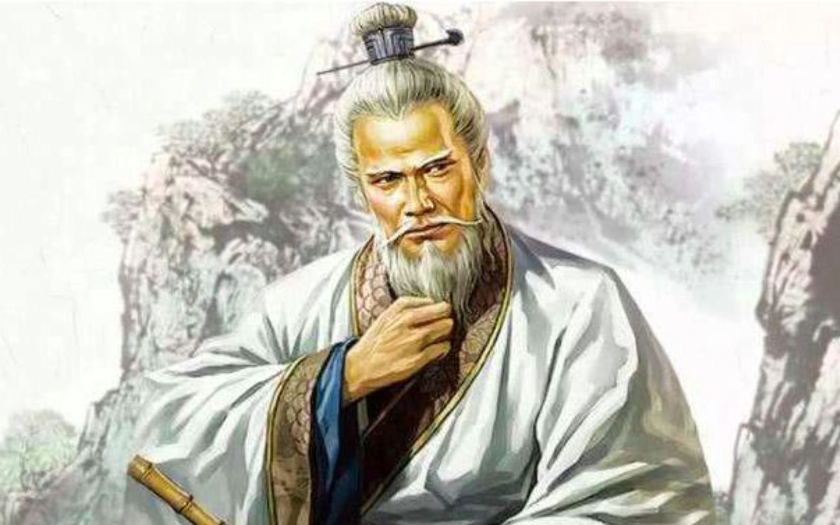 古木参天映星辉,袁天罡立,星象图中,慧眼如炬探